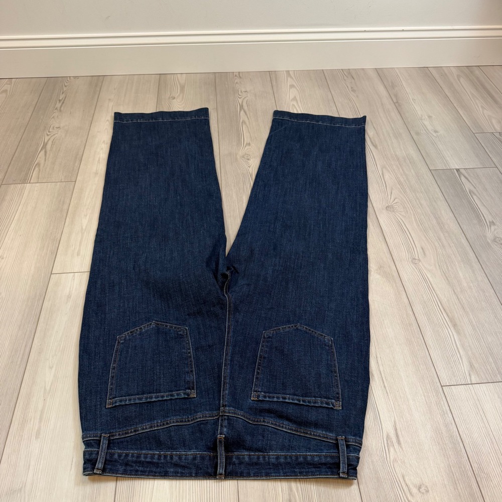 Chicos Wide Jean 2.5 US 14 Dark Wash Wide Leg High Rise Denim Jeans Blue Womens - Picture 8 of 10